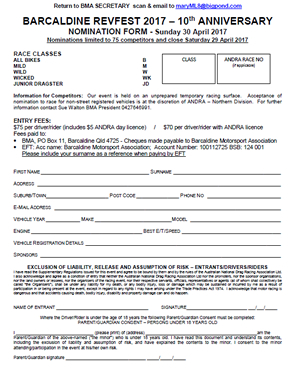 Entry Form