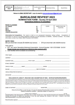Barcaldine Tree of Knowledge Festival - Rev Fest Nomination Form
